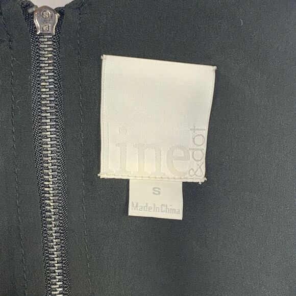 Line & Dot Black Metal Chain Tank Blouse NWOT Sz S - Picture 6 of 7